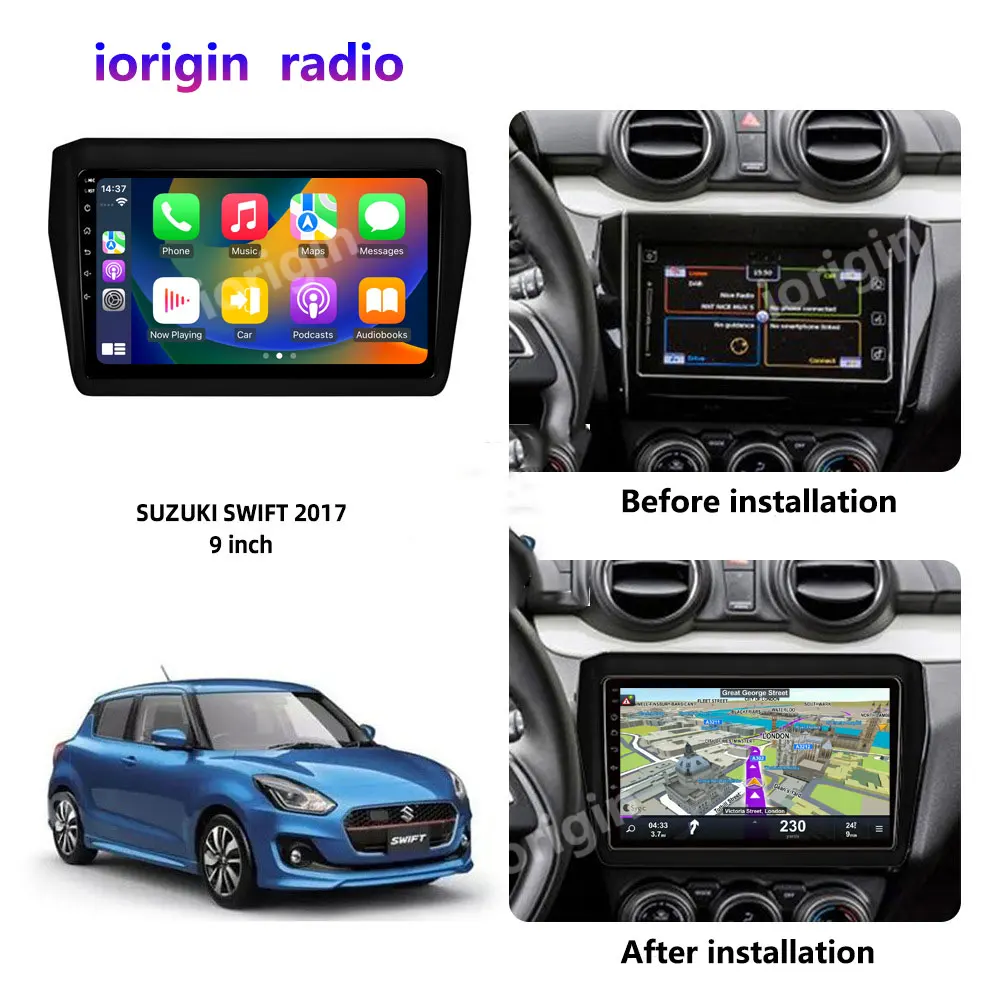 Carplay octa core android12 car radio stereo for Suzuki swift 2017-2020 gps navigation car dvd multimedia player DSP headunit