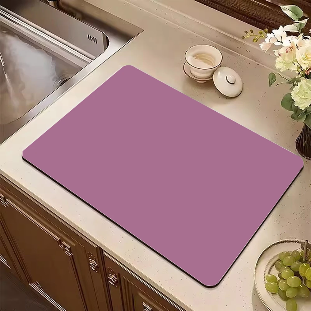 

Non-slip Kitchen Absorbent Mat Placemats Table MATS Diatom Mud Waterproof Insulation Insulation Non-slip Placemats Drain Plate