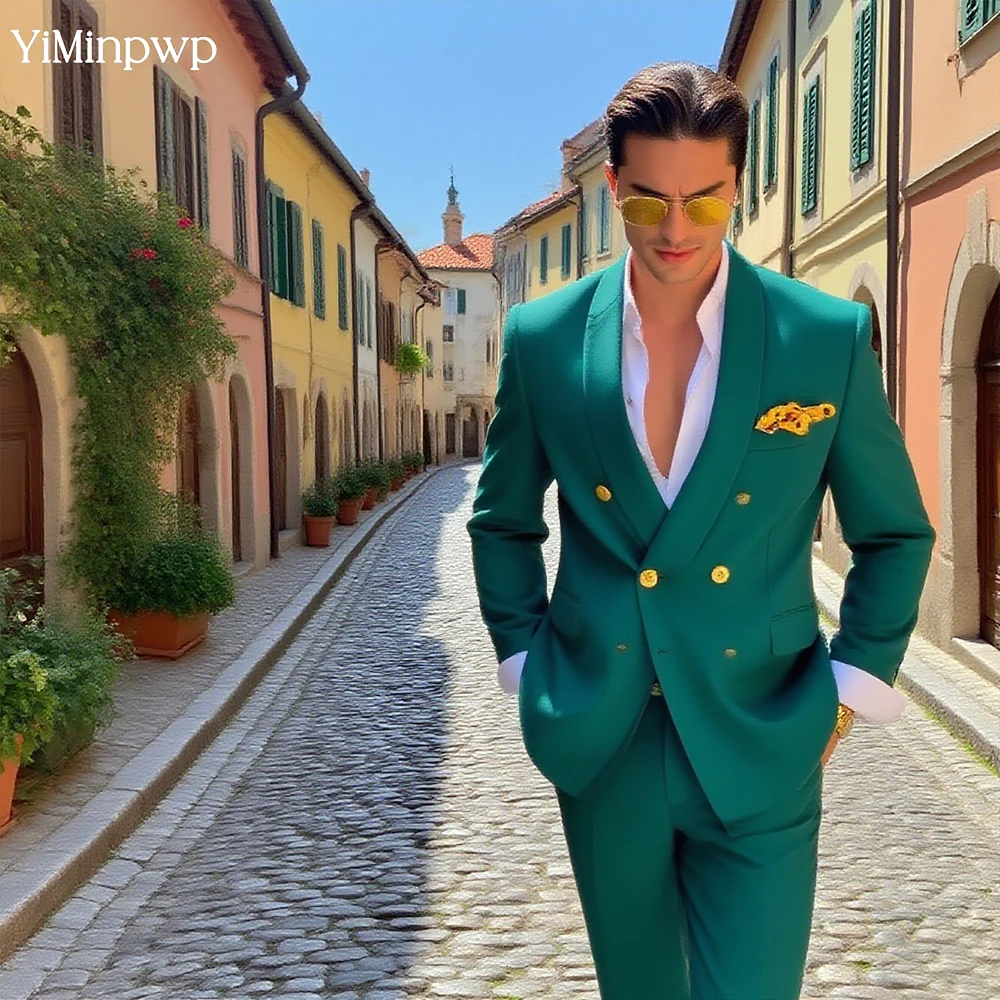 

Green Suits For Man Groom Shawl Lapel Formal Wedding Tuxedo Set Suit Blazer Sets Mariage Suit vestidos de novia Jacket+Pants
