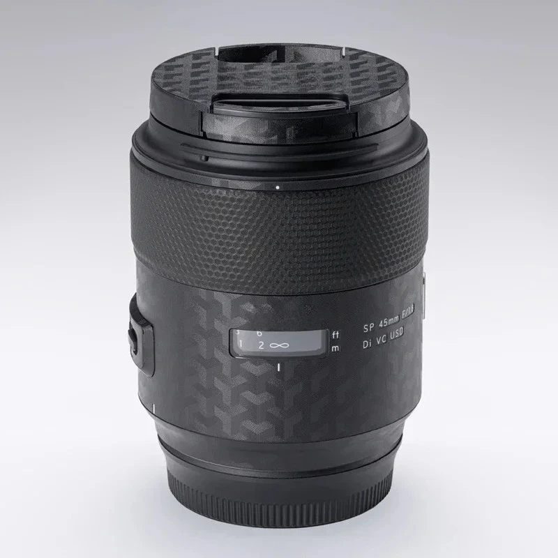 ل Tamron SP 45 مللي متر F1.8 Di VC USD لكانون EF جبل عدسة ملصق واقية الجلد ملصق مائي واقي الفيلم المدرب sp45 F/1.8 F013