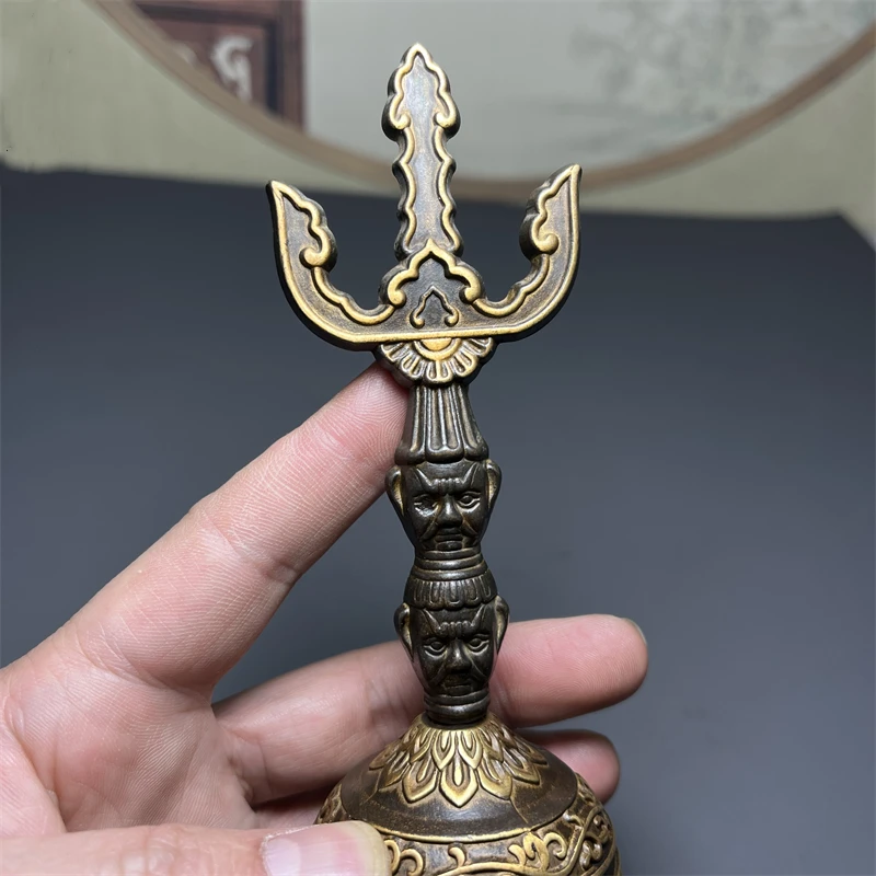 Pure Copper Tianpeng Emperor Bell,Three Clear Bell,Three Triggered Diamond Bell,Hand Ringing Bell,Brass Three Clear