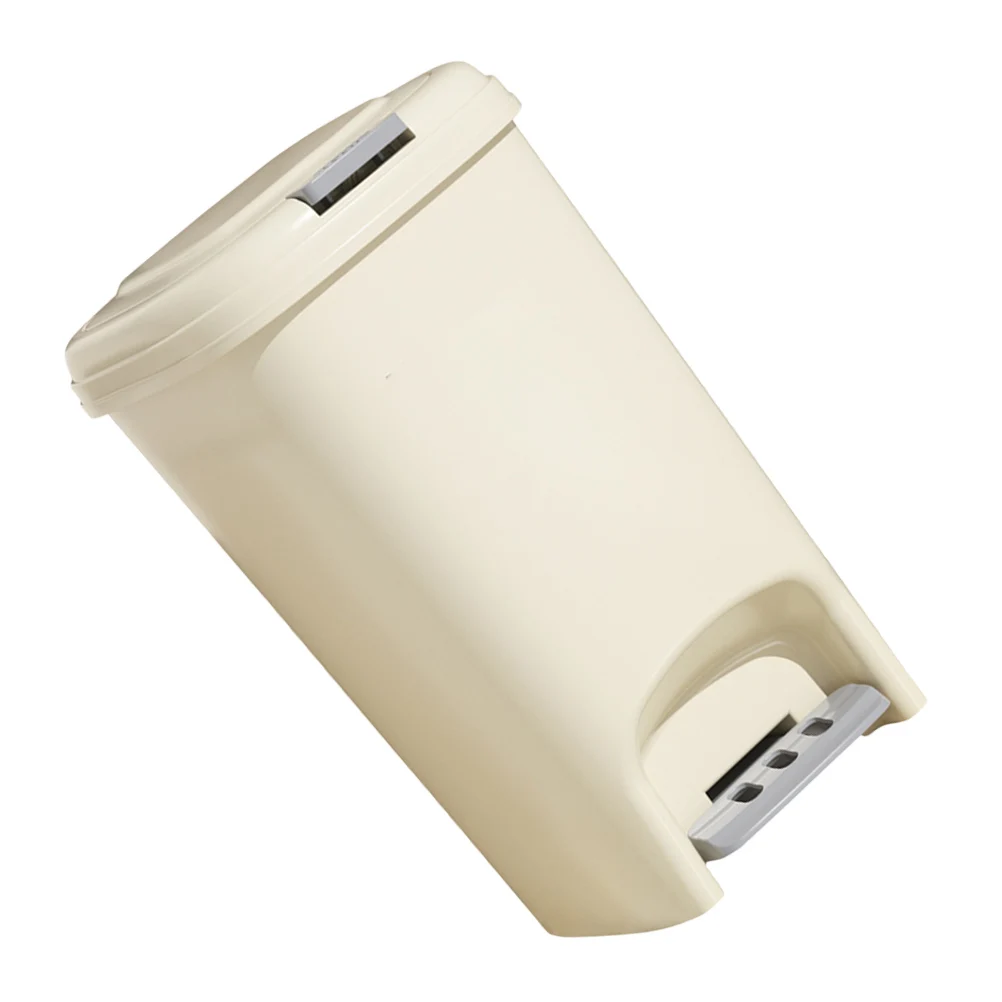 

Педальный мусорный бак для ванной комнаты, ступеньки для круглого кухонного мусорного бака, полипропилен, небольшой офис