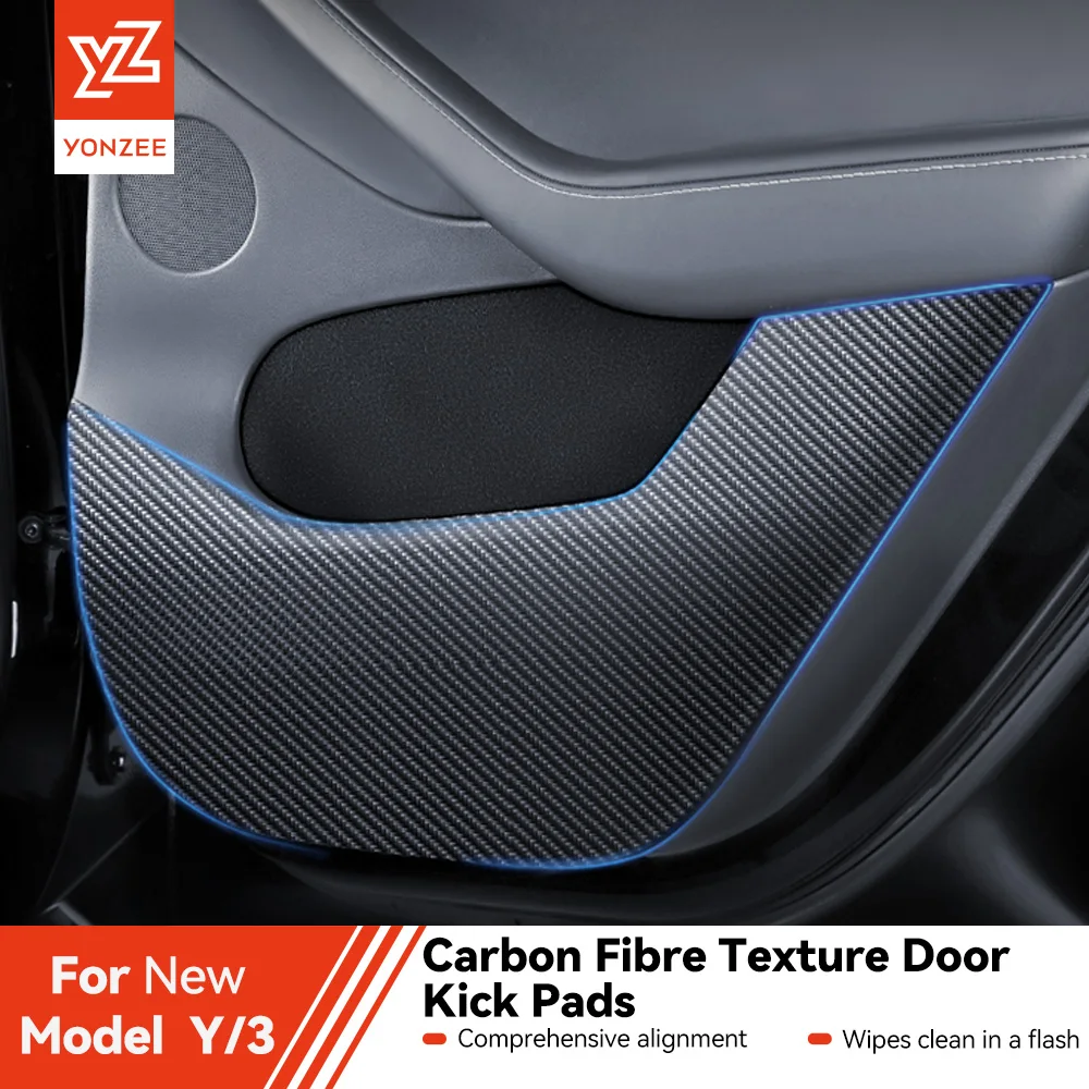 

YZ для Tesla Model 3 Y Highland Juniper 2025, противоударная накладка на дверь автомобиля, комплект накладок, защитная крышка для боковой двери, украшение автомобиля