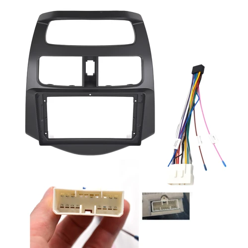 Imagen 2 del producto Fascias de Radio de 2 Din y 9 pulgadas para Chevrolet Spark 2010-2013, Panel doble Android DVD estéreo, marco de instalación de reacondicionamiento de tablero