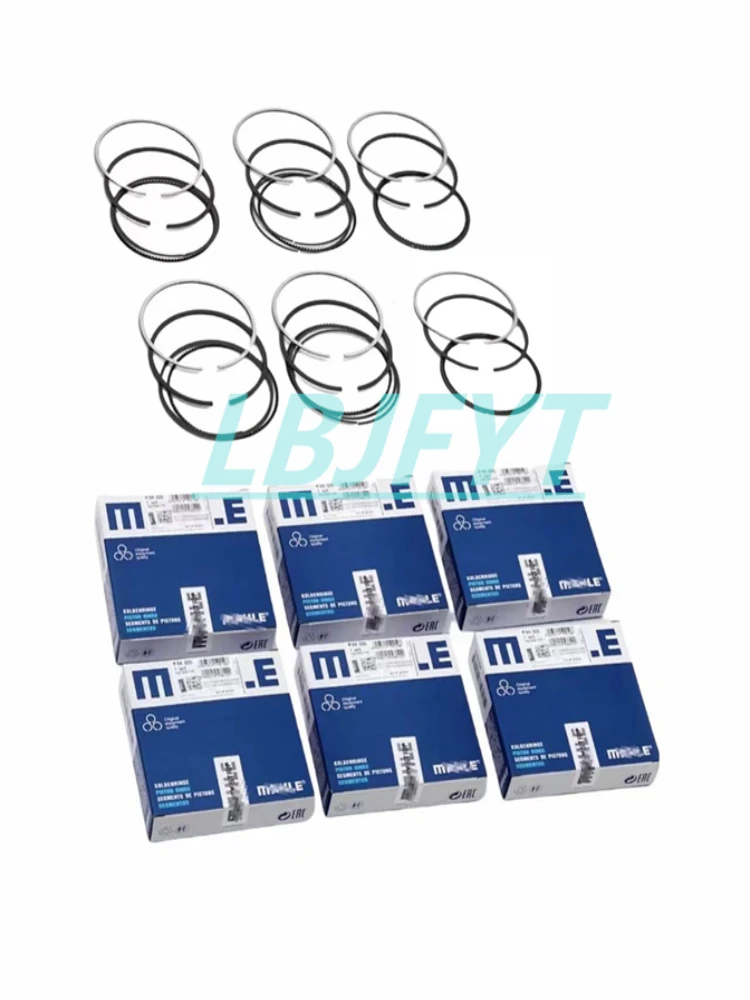 MAHLE piston rings x6 for BMW M50B25 M52B25 M52B28 E36 E46 323i 328i 2.5 2.8 11251437078 11251437077 11251437078