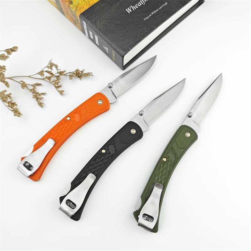 BK110 Slim Nylon Fiber Plastic Handle Camping Hunting Fishing Fruit Knife Convenient Self Defense Survival Pocket Knife