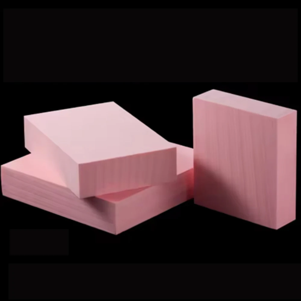 1Pcs 410 Pink Tooling Board 30-100mm Thick PU Resin Block CNC Machining Chemical Wood Model Making Vacuum Forming Support Plate