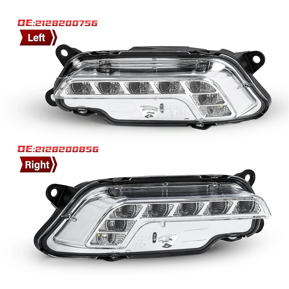 

For Mercedes Benz W212 E350 E550 E63 2010-2016 LED Daytime Running Lights 12V DRL 2128200756 2128200856 ﻿