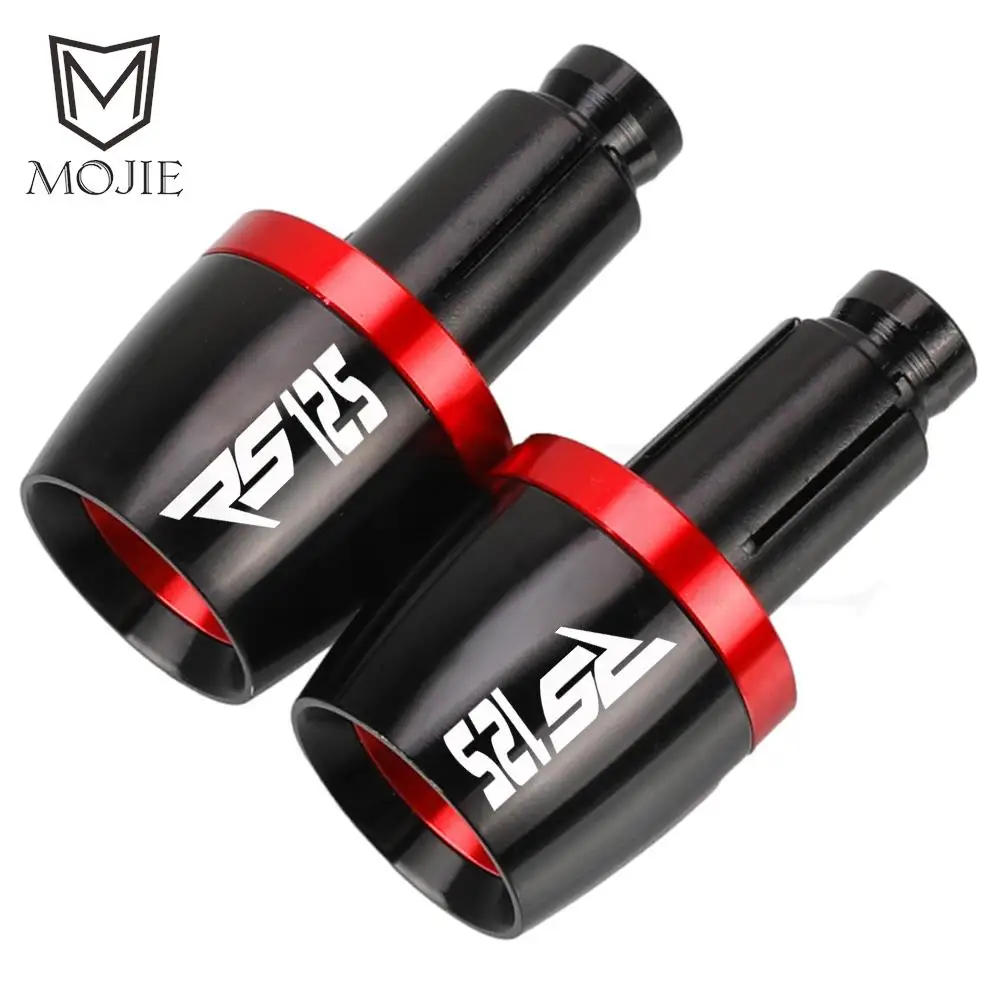 For APRILIA RS125 RS 125 2010 2009 2008 2007 2006 CNC Aluminum Universal Handlebar Grips Bar Ends Cap Counterweight Plug Slide