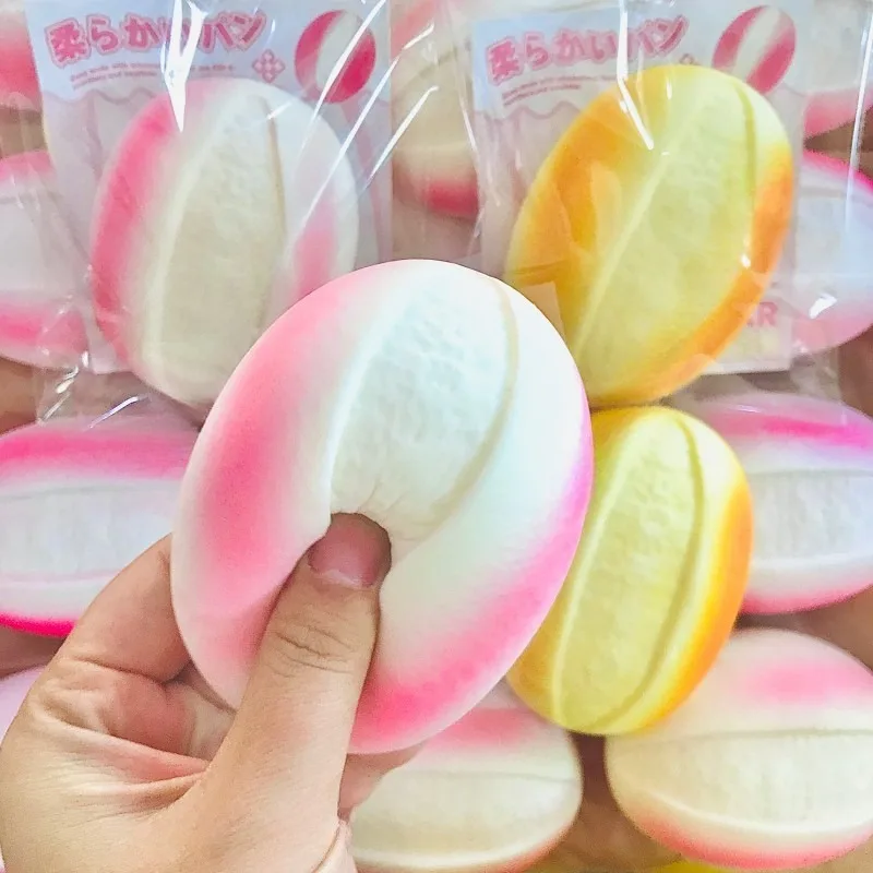 Squishy simulado creme pão squeeze brinquedo lento subindo alívio do estresse sensorial fidget para tdah autismo crianças adultos presente