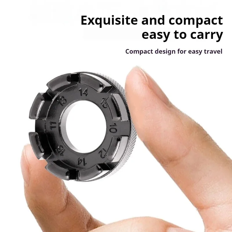 

8-Way Spoke Wrench Nipple Key Tool for Bicycle Wheel Maintenance and Spoke Wire Adjustment Repair