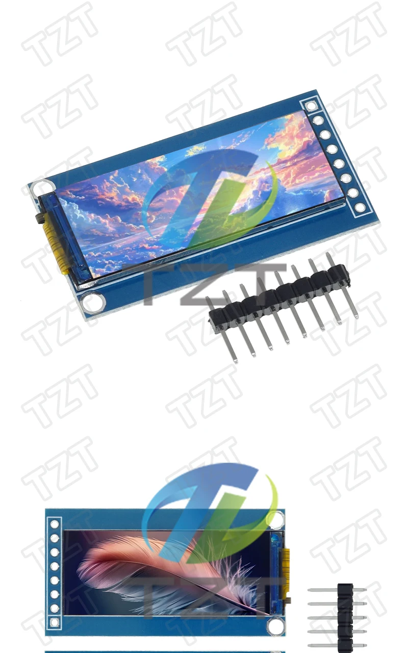 1/3 Stück 1,45 Zoll TFT LCD Bildschirm Display Modul GC9107 Kleiner Bildschirm 60*160 Modul LCD Vollbild SPI Farbbildschirm für Arduino – Detail 3