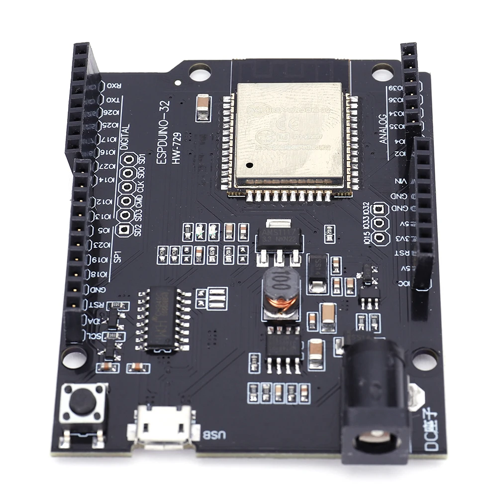 ESP32 Development Board WiFi Bluetooth-compatibele modulekaart 4 MB Flash DC 5 V-12 V Compatibel met voor Arduino