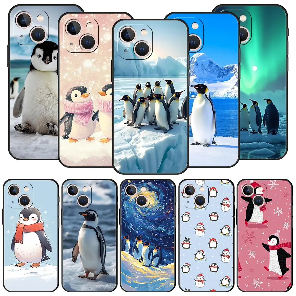 Penguin Kawaii Cute Phone Case For Samsung Galaxy S26 S25 S24 S23 S22 S20 Ultra S21 FE 5G S10 Plus TPU Shockproof Cover