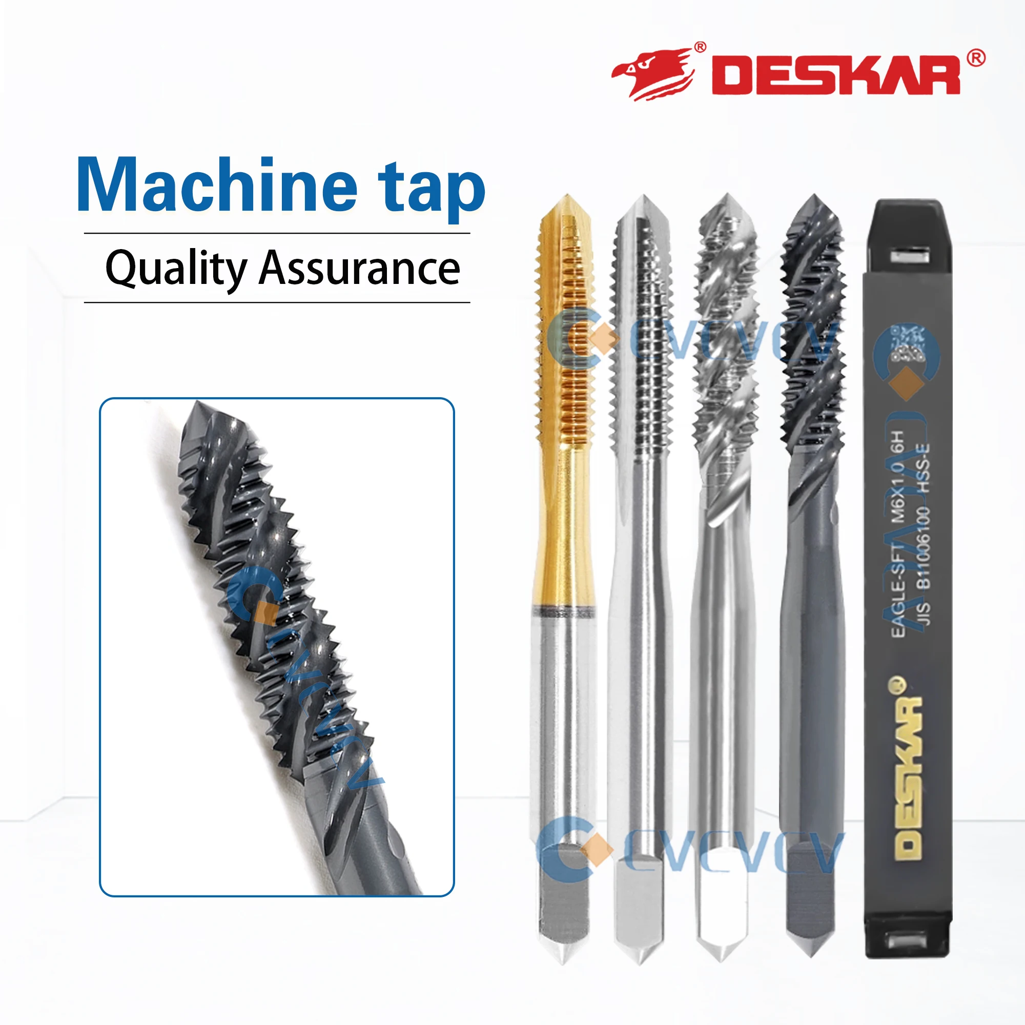 

Метчик с ЧПУ Спиральные остроконечные метчики M3 M4 M5 M6 M8 M10 M12 Верхняя прямая канавка Шелковая атака Специальная машина для нарезания резьбы для машины