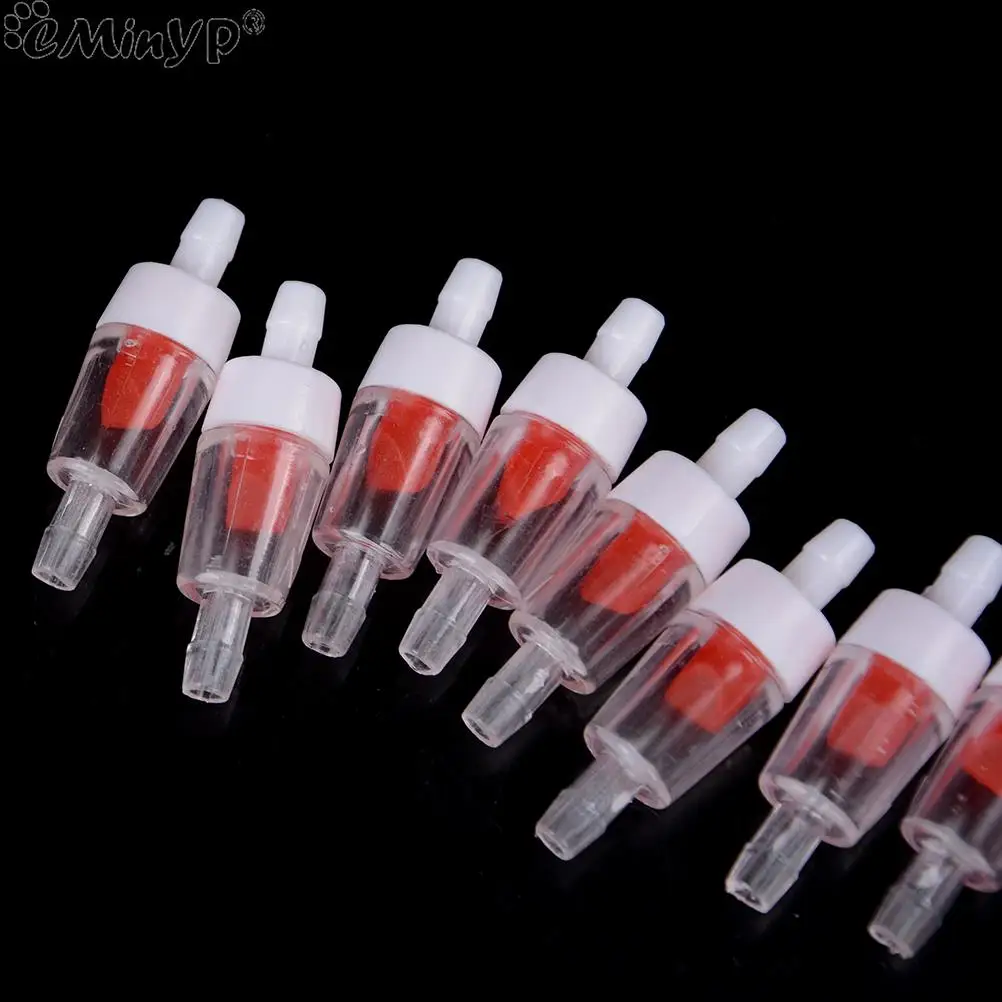 10PCS Plastic One Way Check Valve For Aquarium Air Pump for 4mm Inner Standard Aquarium Air Pipe