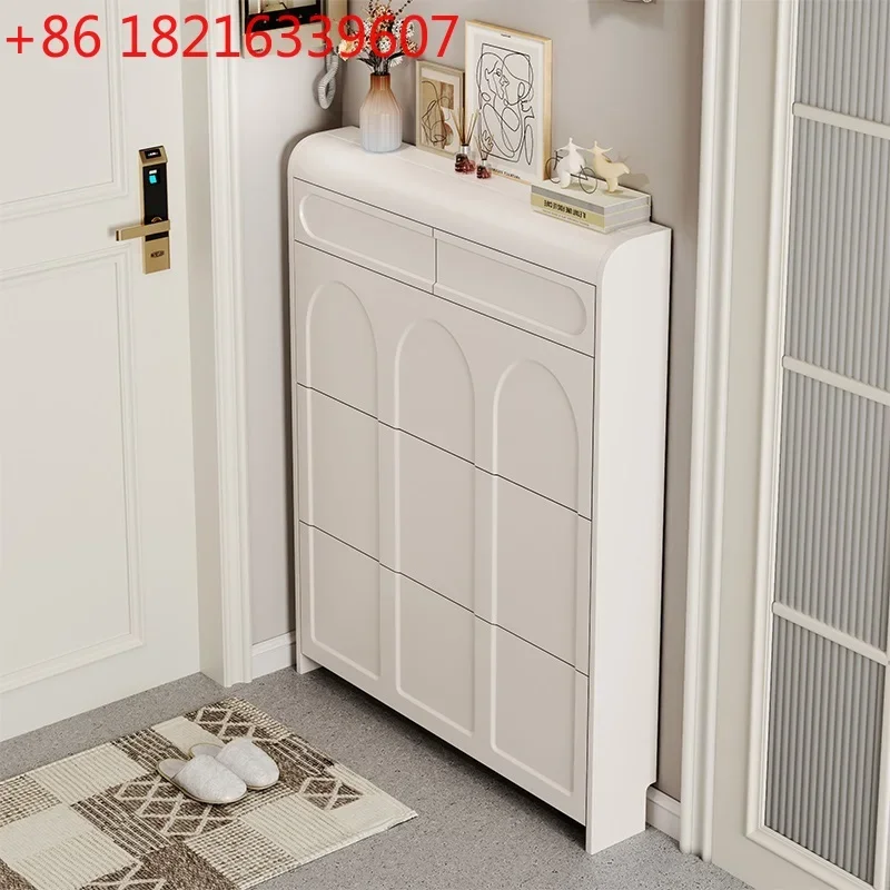 TAO White Design Shoe Cabinet Luxury Nordic Accent Living Room Vertical Closets Armables Shoe Shelf Clear Sapateira Room Decorat