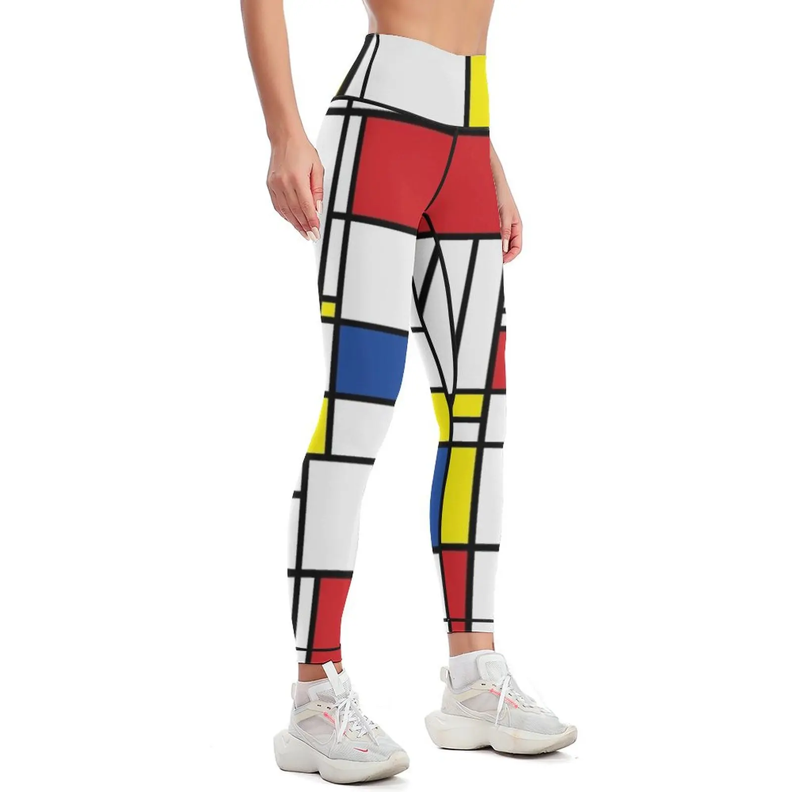 Mondrian Minimalist De Stijl Modern Art ? fatfatin Leggings Female legging pants Sports pants woman gym top Womens Leggings