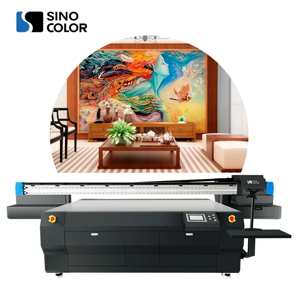 China Manufacture 2500*1300 i3200-U Photo Quality 3D Embossing UV Varnish Tiles Digital Sublimation Carpet Printing Machine