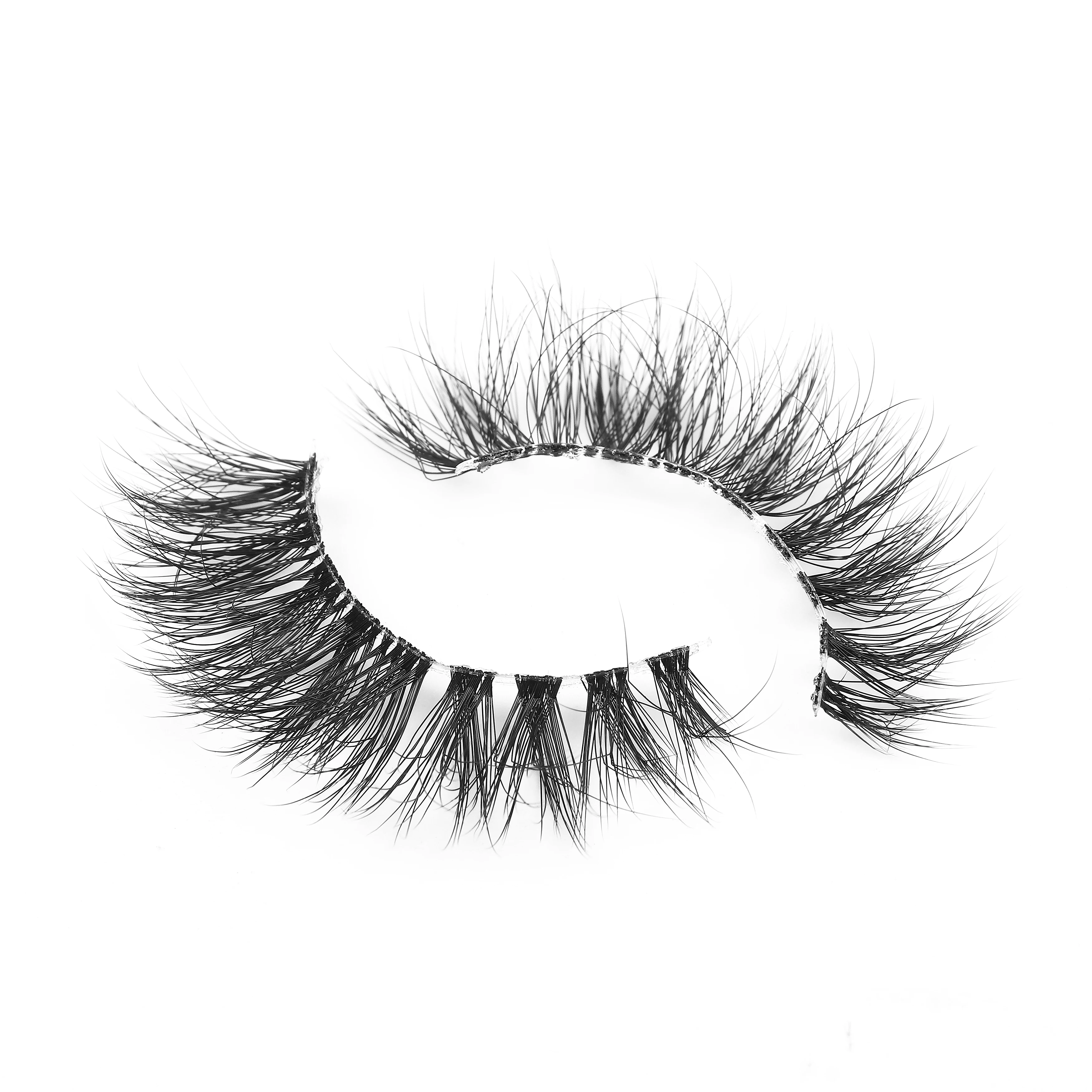 Cat eye Eyelashes 3D Mink Lashes Natural Long Full Strip Lashes Transparent terrier Short Mink EyeLashes Manga False Eyelashes