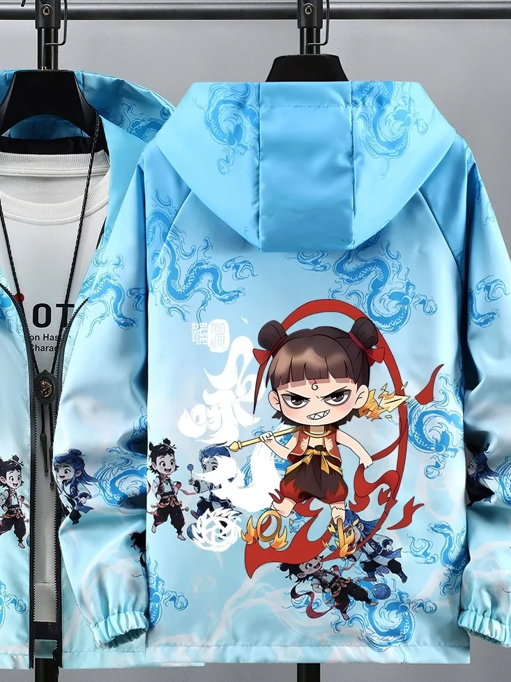 

Cool Zheta Jaet Coat for Teens And Large Children Spring Autumn 2025 New National Trend Polyester Long Sve Zipper Closure