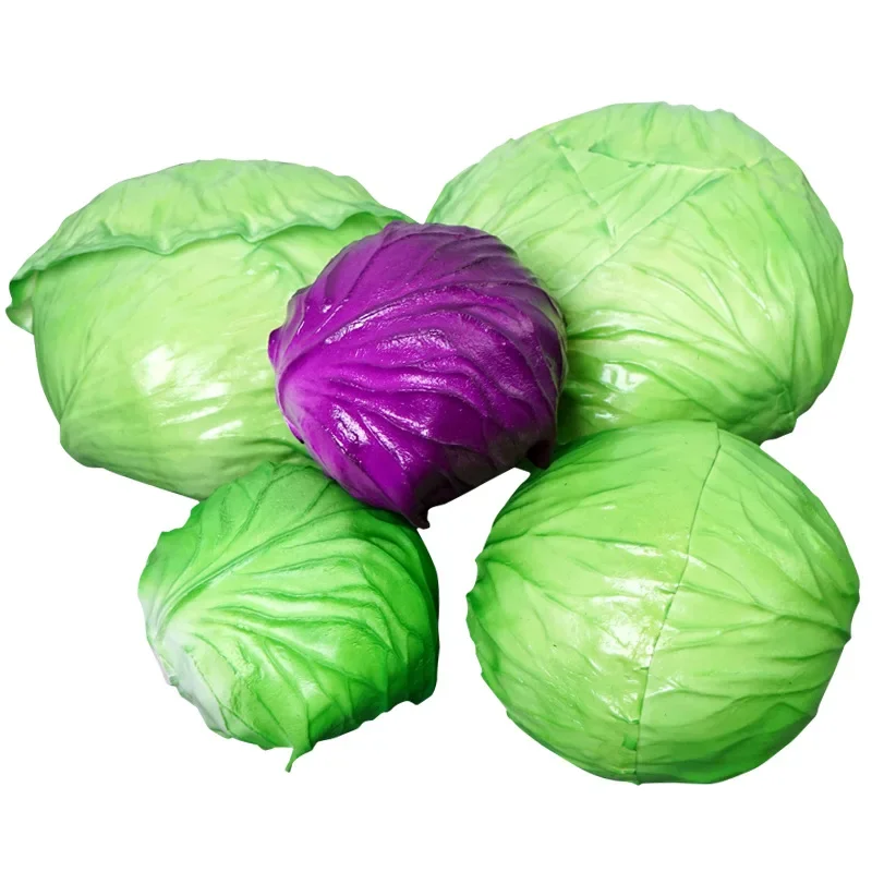 PU Simulated Vegetables Cabbage Artificial Chinese Cabbage Model Photography Props Hotel Display Decoration