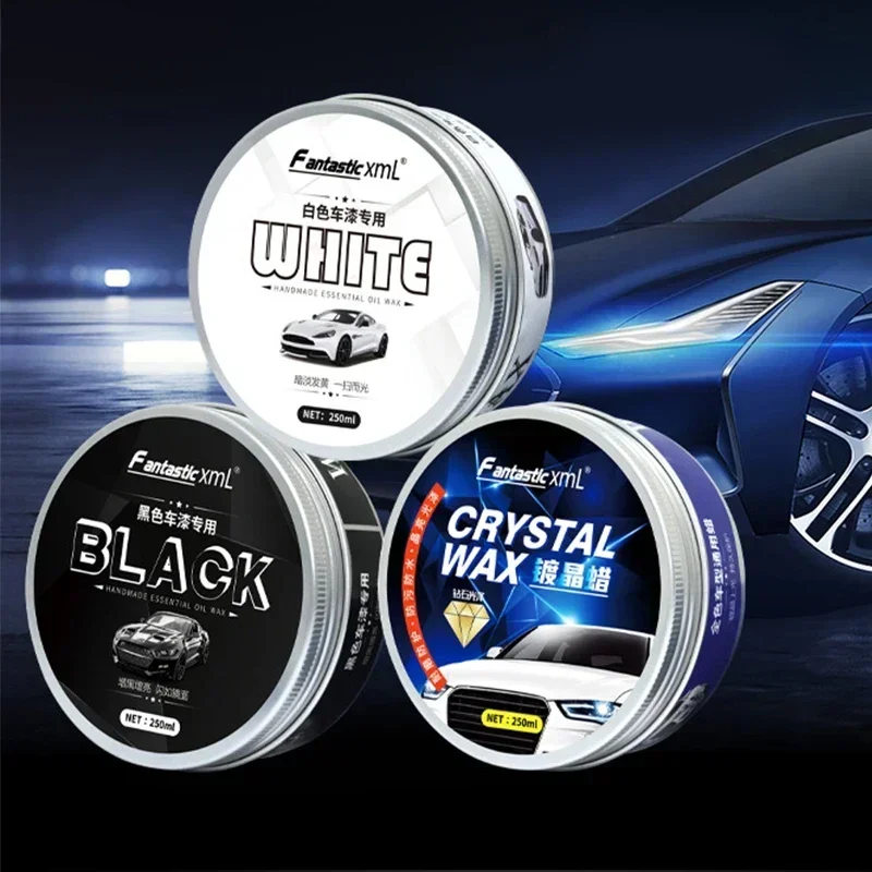 250/120g  Car Polish Wax Crystal Plating Set Hard Glossy Wax Layer Covering Paint Surface Coating Formula Waterproof Film