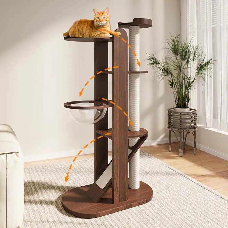 

Household solid wood does not occupy the living room, multi-cat big cat fat cat special vertical cat jumping platform is univers