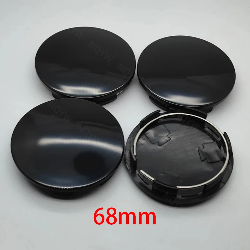 4Pcs/Set 68mm Car Vehicle Wheel Hub Center Cap Cover ABS Black Silver Universal High Quality Durable Exterior Auto Accessories