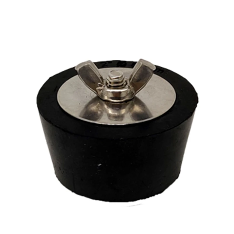 PZHI 1 Pcs Rubber Stopper Plug for 2 Inch Pipe Hole Swimming Pool Winterizing Plug Garden Tools Black 5.08cm