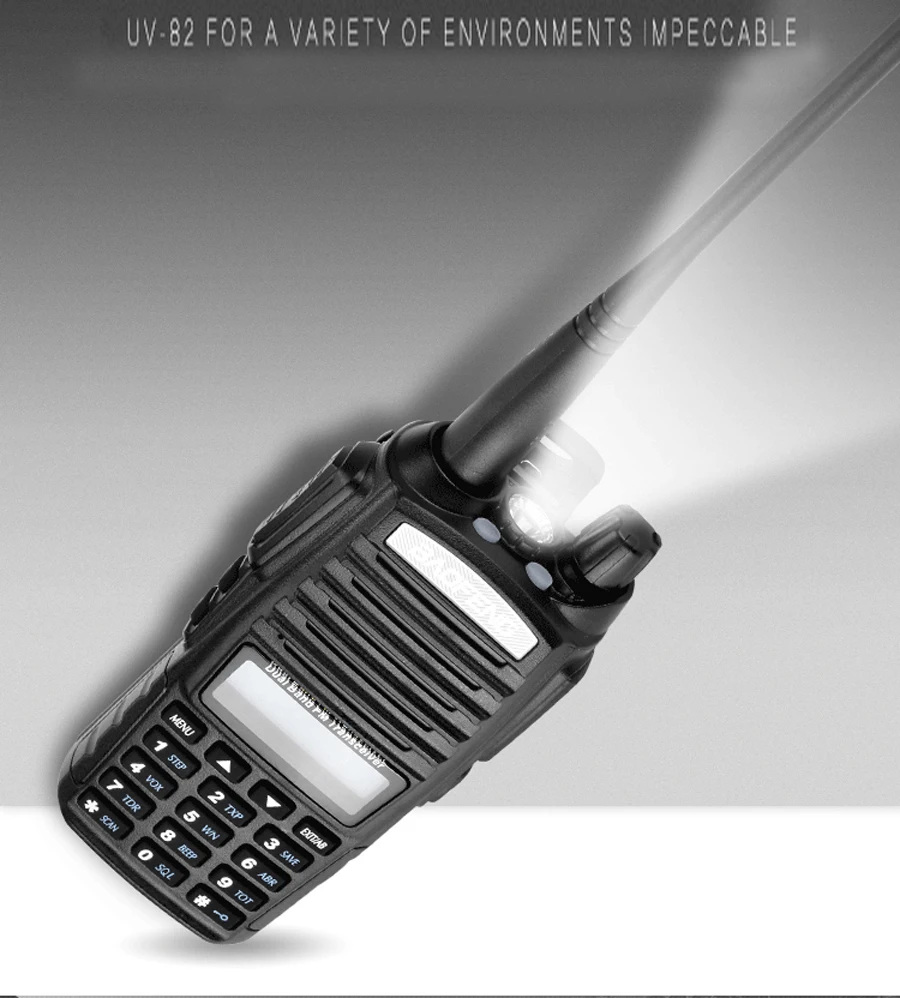 Baofeng Walkie Talkie UV 82 stasiun Radio, stasiun Radio amatir FM 2 arah portabel Comunicador Dual PTT Radio Ham 5W 8W