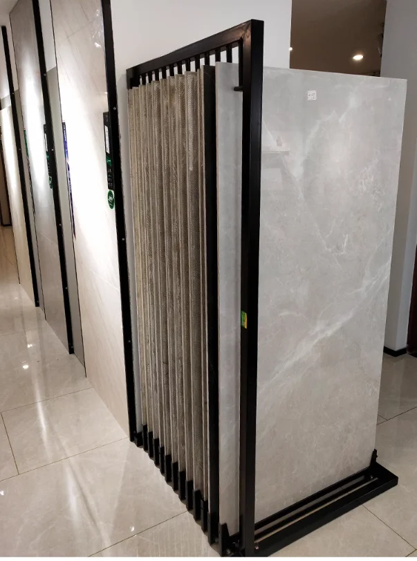 Ceramic tile display rack, rock slab pull-out rack, large slab pull-out cabinet, floor standing marble sliding display rack