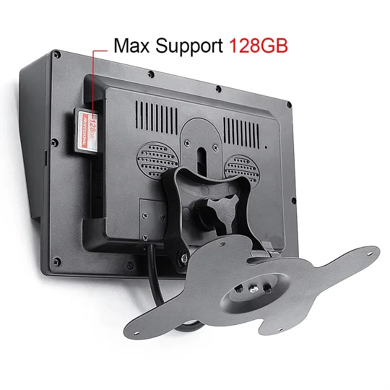 GreenYi AHD Gravação DVR Monitor de carro de 7 polegadas com câmera de visão traseira de veículo 1920 * 1080P para caminhão ônibus suporte cartão SD