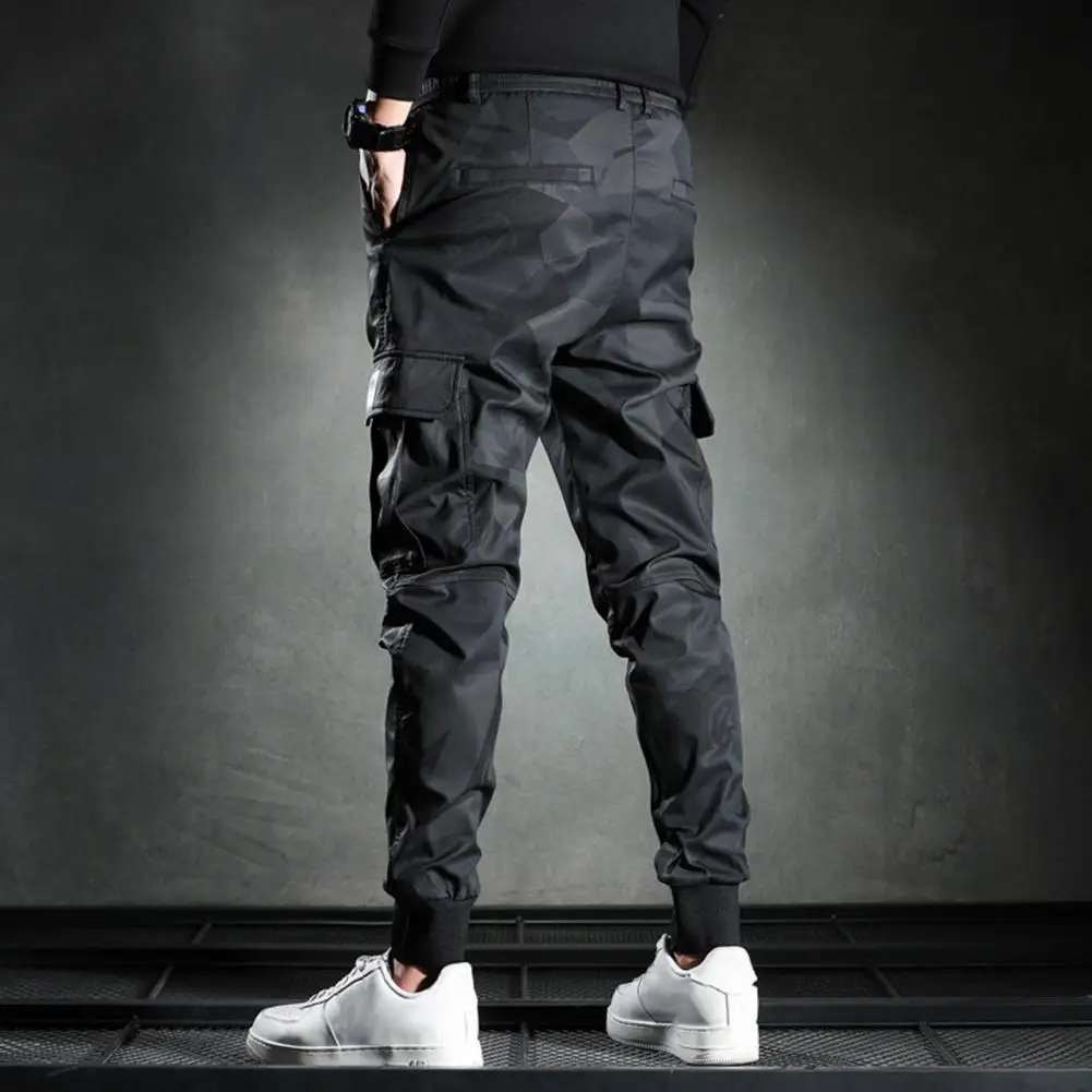 Men\'s Camouflage Pants Casual Baggy Pencil Pants Fashion Summer Gym Sport Black Joggers Trousers