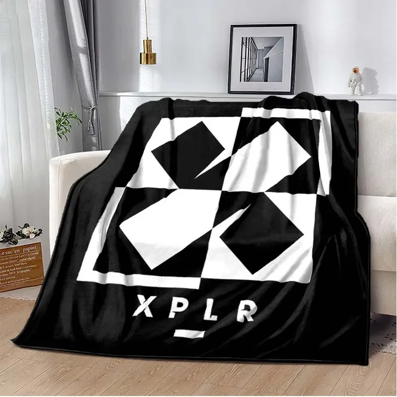 Sam and Colby XPLR-manta ligera y cálida para sofá, cama, oficina, coche, rodilleras, mantas, Decke