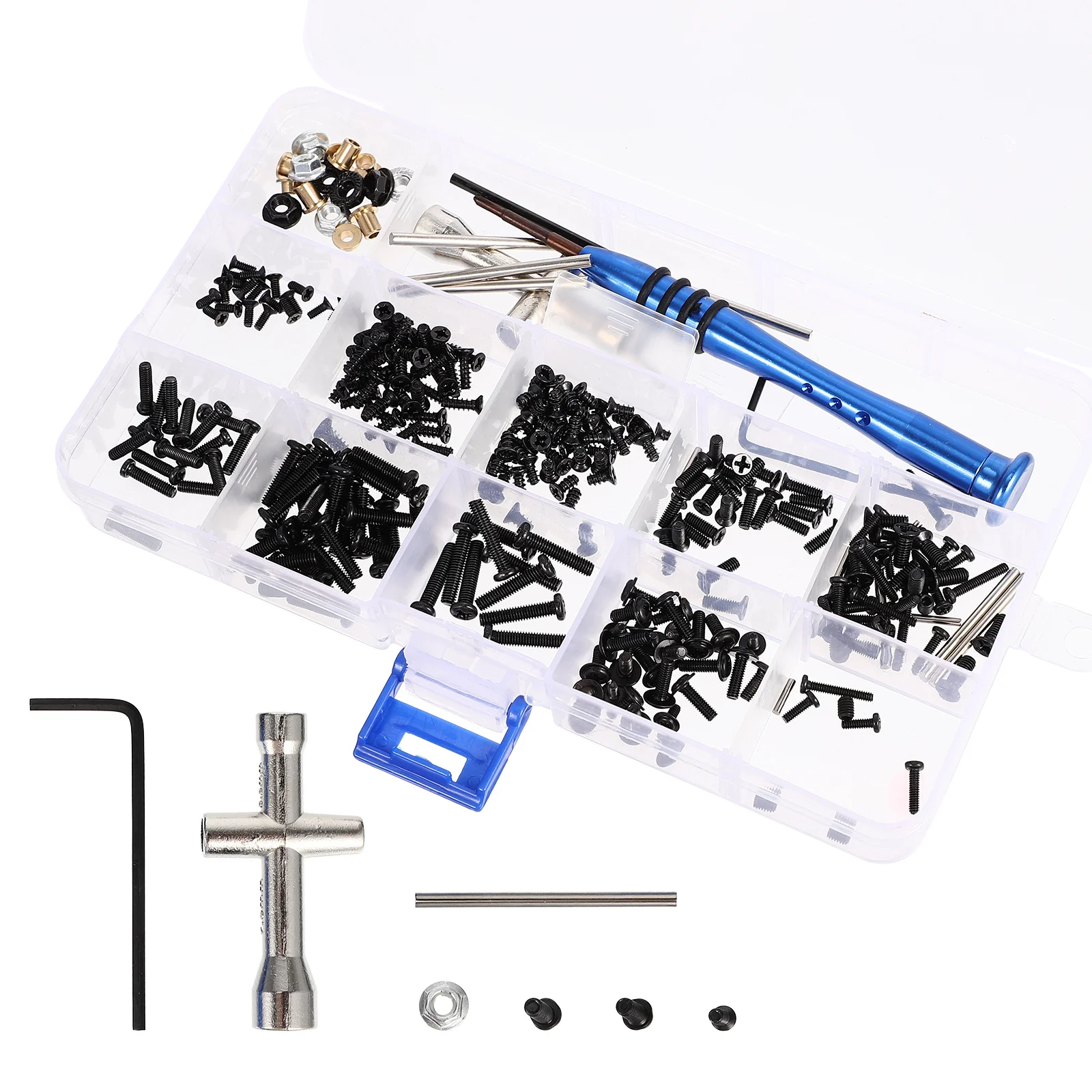 

1Set Durable Aluminum Alloy Remote Car Screw Set Multi-Function Tiny Screws Household Repair Kit Screw Set Accessories