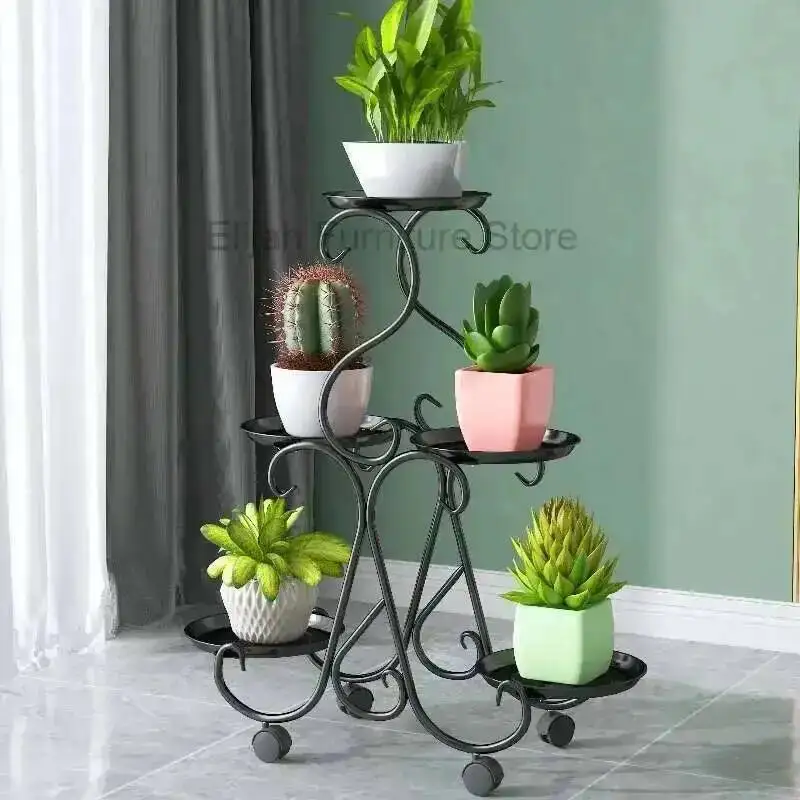 

Rack Designer Flower Aesthetics Indoor Light Modern Luxury Plant Display Shelf Living Room Balcony Plantenrek Home Furniture