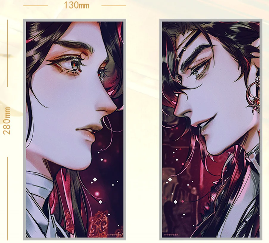 Anime Tian Guan Ci Fu TGCF Official Original Hua Cheng San Lang Xie Lian Shikishi Color Paper Stand