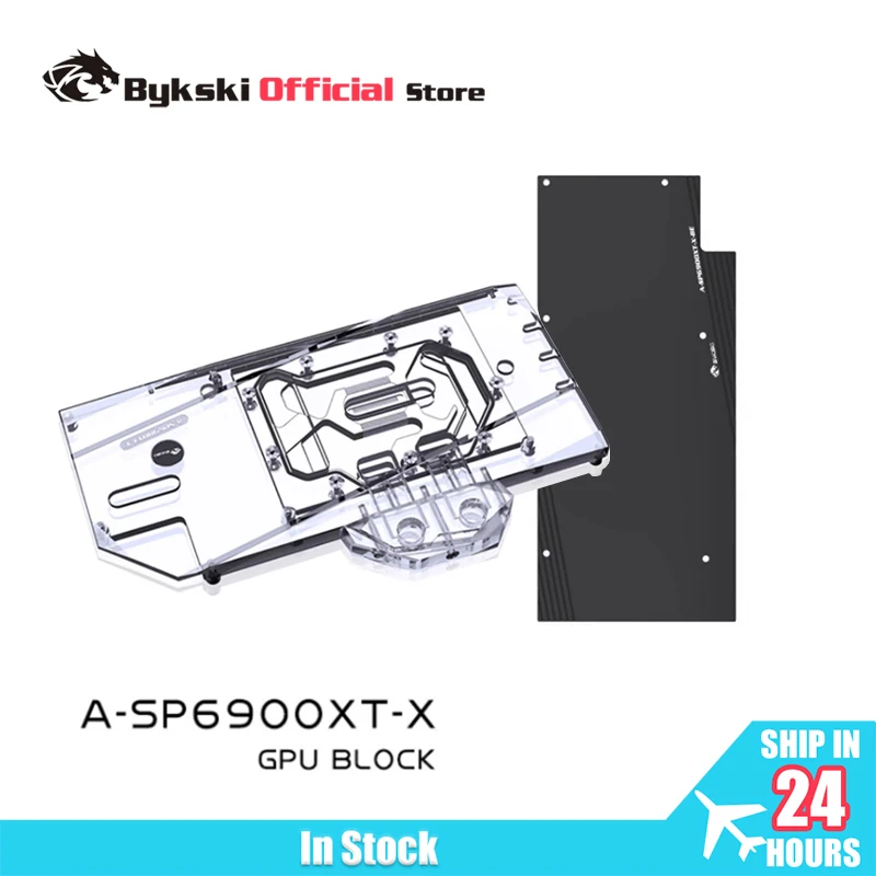 Bykski Water Block Use for Sapphire Radeon RX6900XT Nitro+ GPU Card / Copper Cooling Radiator RGB SYNC / A-SP6900XT-X