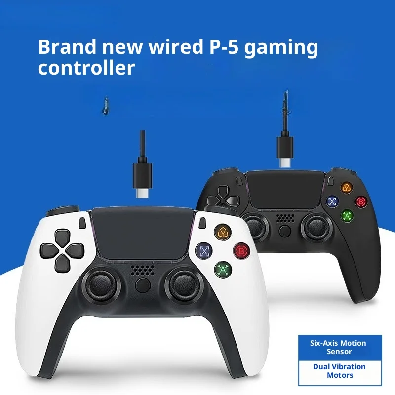 

Для P5 Геймпад P5 Беспроводной геймпад Bluetooth-контроллер с двойной вибрацией