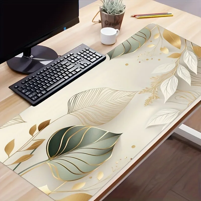 

Настольный коврик Fresh Leaf, большой игровой коврик для мыши, офисная клавиатура для киберспорта, компьютерный стол, коврик для мыши, нескользящий компьютерный ковер