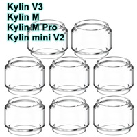 8PCS Hong Kylin Glass For VandyVape Kylin Mini V2 / Kylin M PRO/ Kylin V3 RTA Bubble Straight Glass Tank Accessories