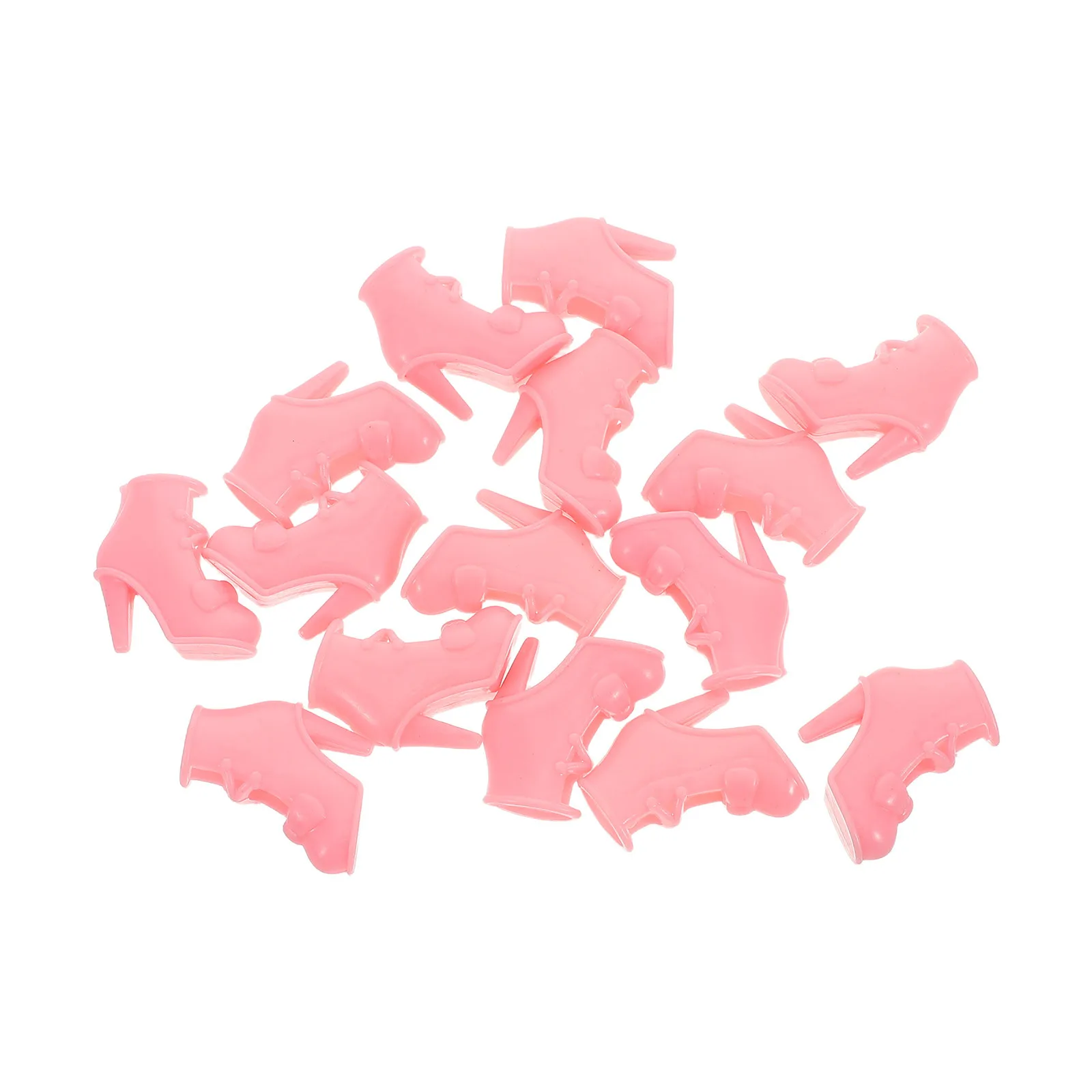 

10 Pairs Shoes Boots Children Accessories Miniature High Heels Supplies Tiny Replace