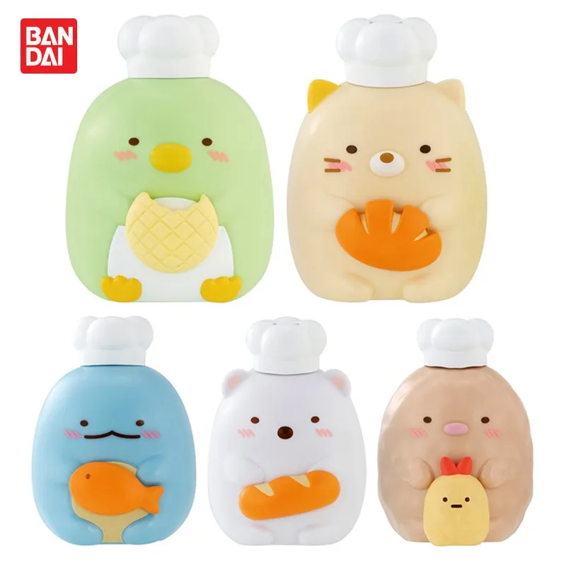 

Bandai Original 5Pcs Gashapon Capchara Sumikkogurashi 8 Toys For Kids Gift Collectible Model Ornaments