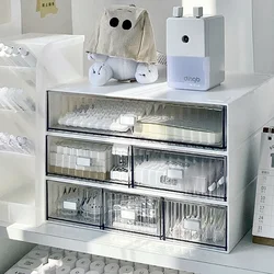 Ins Desktop Multi-grid Stackable Storage Box Organizer Dormitory Desk Drawer Student Stationery Supplies Office Desk Organizer