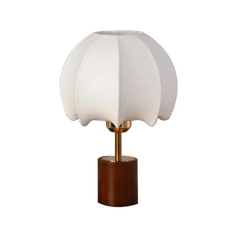 Imagem -05 - Rural Retro Solid Wood Table Lamp Bedroom Bedside Night Lamp Decoração Iluminação