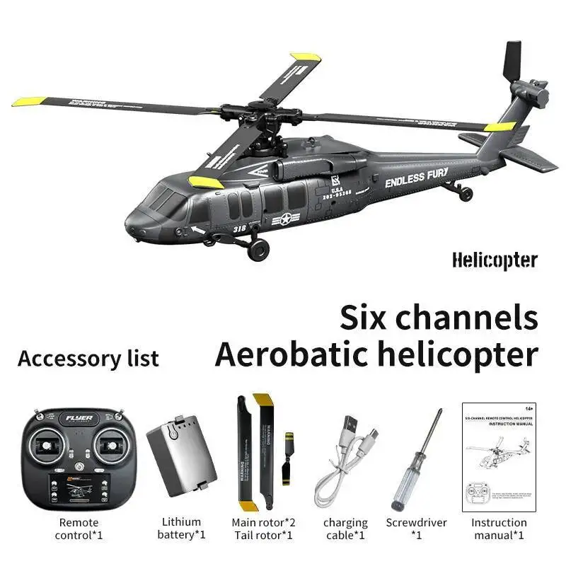 JJRC U9901 RC Helicopter 6CH Brushless Inverted Flight Stunt