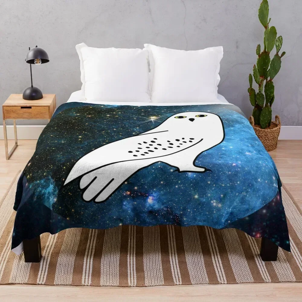 

White owl Throw Blanket No Pilling Soft Warm Blanket for Bed