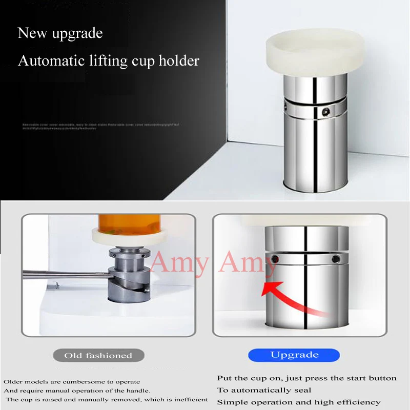 Automatic Can Sealing Machine Commercial Plastic Can Beverage Sealing Cup Lid Fixing Machine For Milk Tea Shop