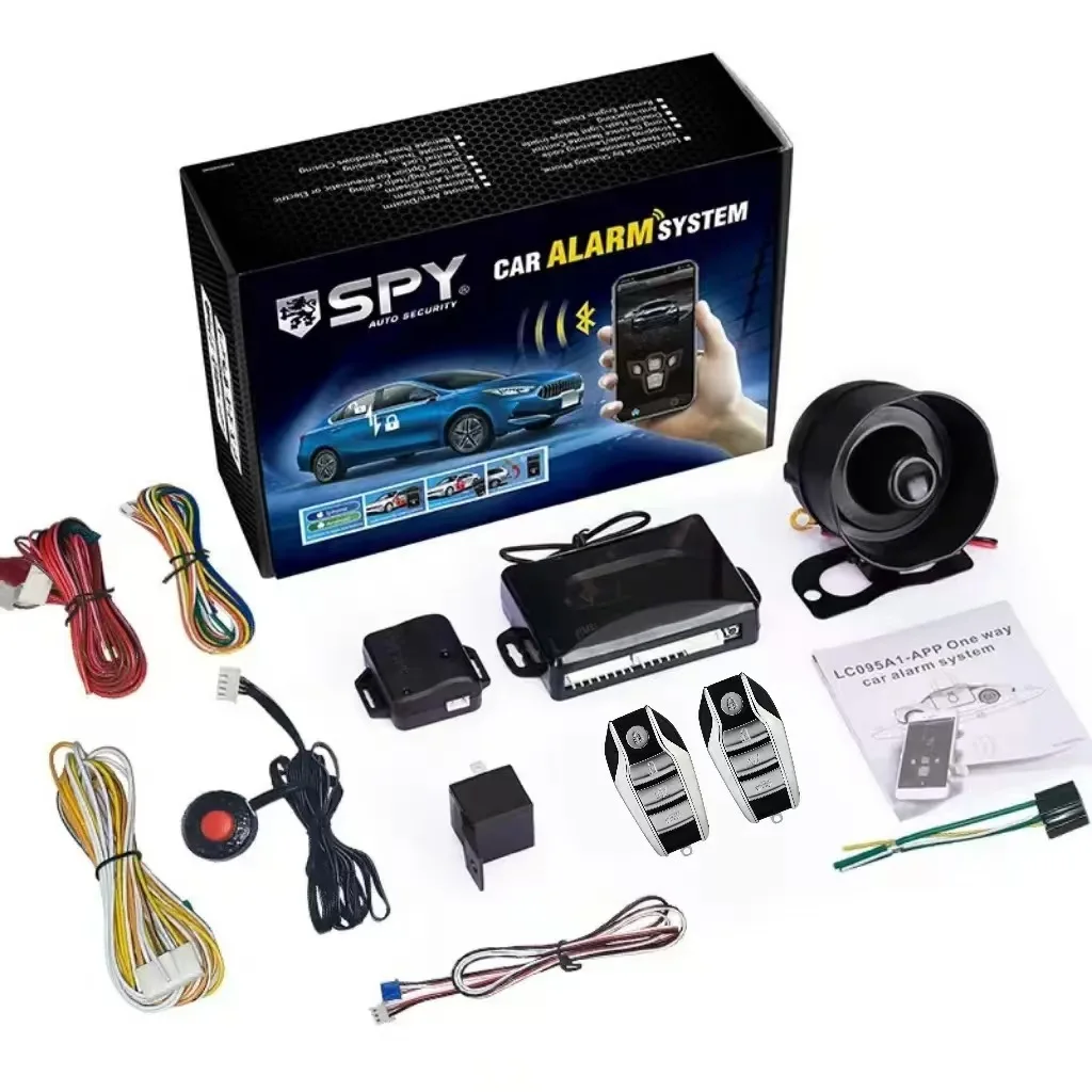 Universal Car Burglar Alarm System with One-click start/Keyless Entry/Remote Engine Start /bluetooth App Control /Window Control